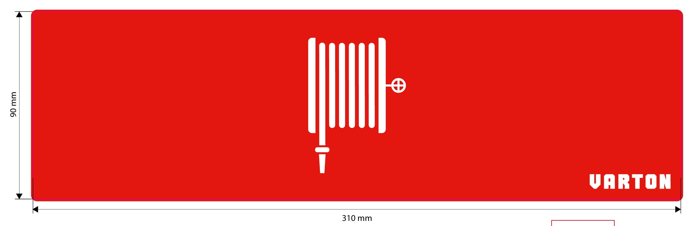 Пиктограмма "ПК" красный для аварийно-эвакуационного светильника IP20 V1-R0-70351-21A01-2021