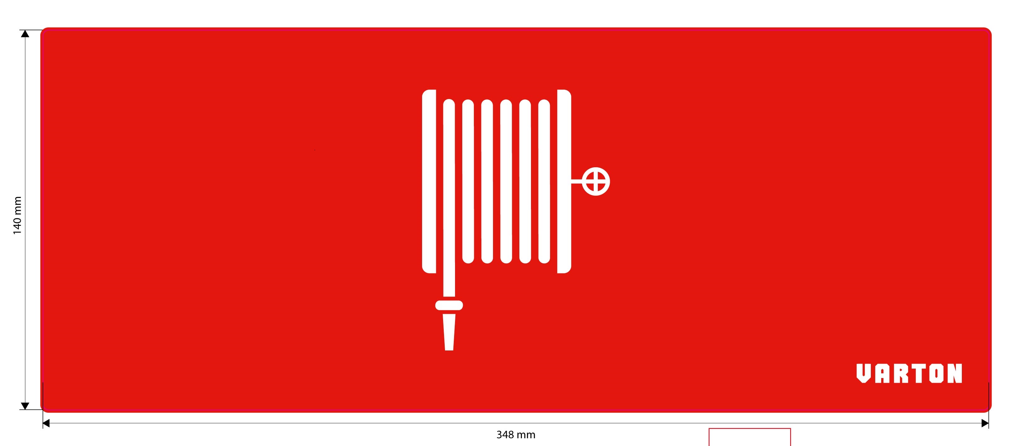 Пиктограмма "ПОЖАРНЫЙ ГИДРАНТ" красный для аварийно-эвакуационного светильника ip20 V1-R0-70351-21A01-2020