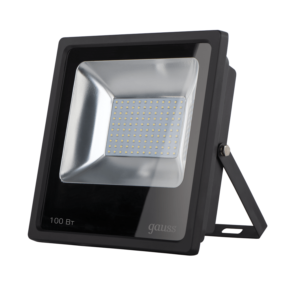 Прожектор светодиодный Gauss LED 100W 6900lm IP65 6500К черный 1/14