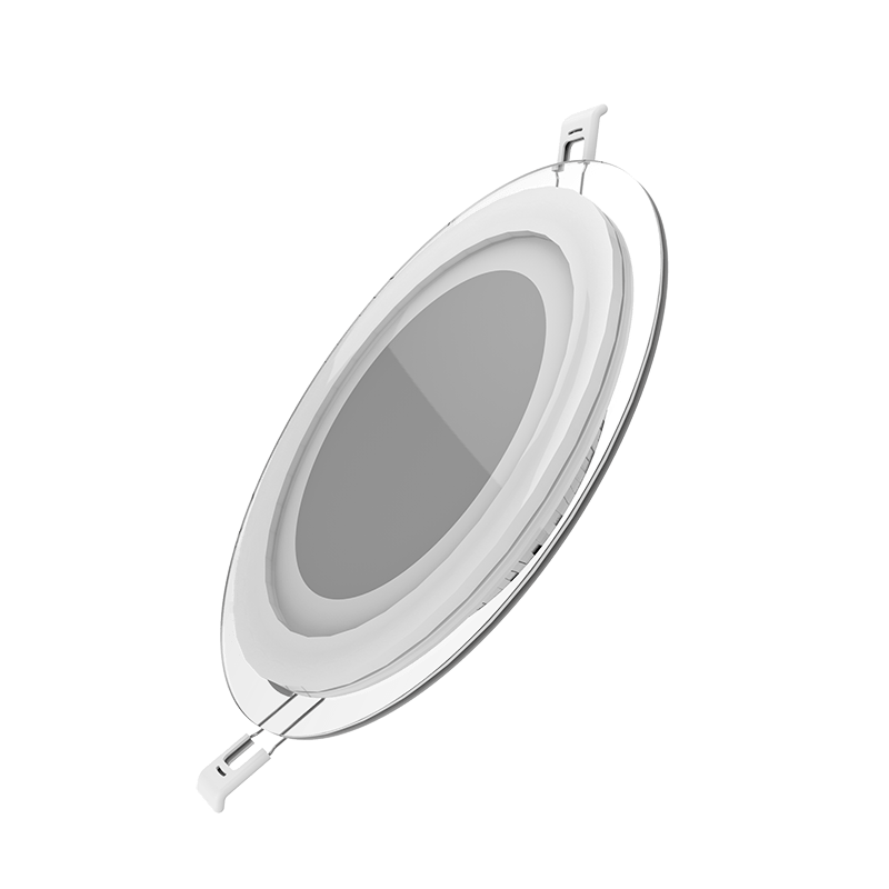 Светильник Gauss, круглый с декоративным стеклом, 200х30,Ø155, 18W 3000K 1390лм 1/20