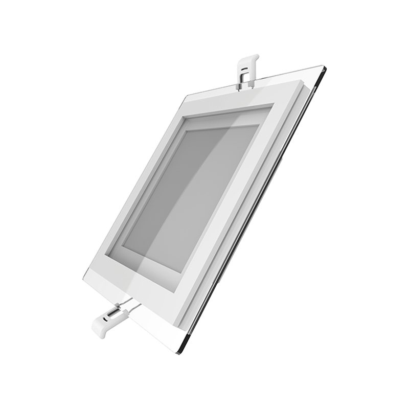 Светильник Gauss, квадратный с декоративным стеклом,160х160х30, Ø118x118  12W 3000K, 900 лм 1/40