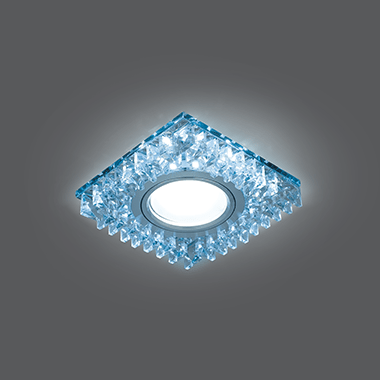 Светильник Gauss Backlight BL030 Квадрат. Кристал/Хром, Gu5.3, LED 4100K 1/40