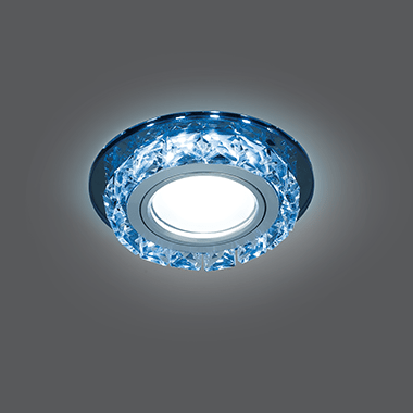 Светильник Gauss Backlight BL042 Кругл. Черный/Кристалл/Хром, Gu5.3, LED 4100K 1/40