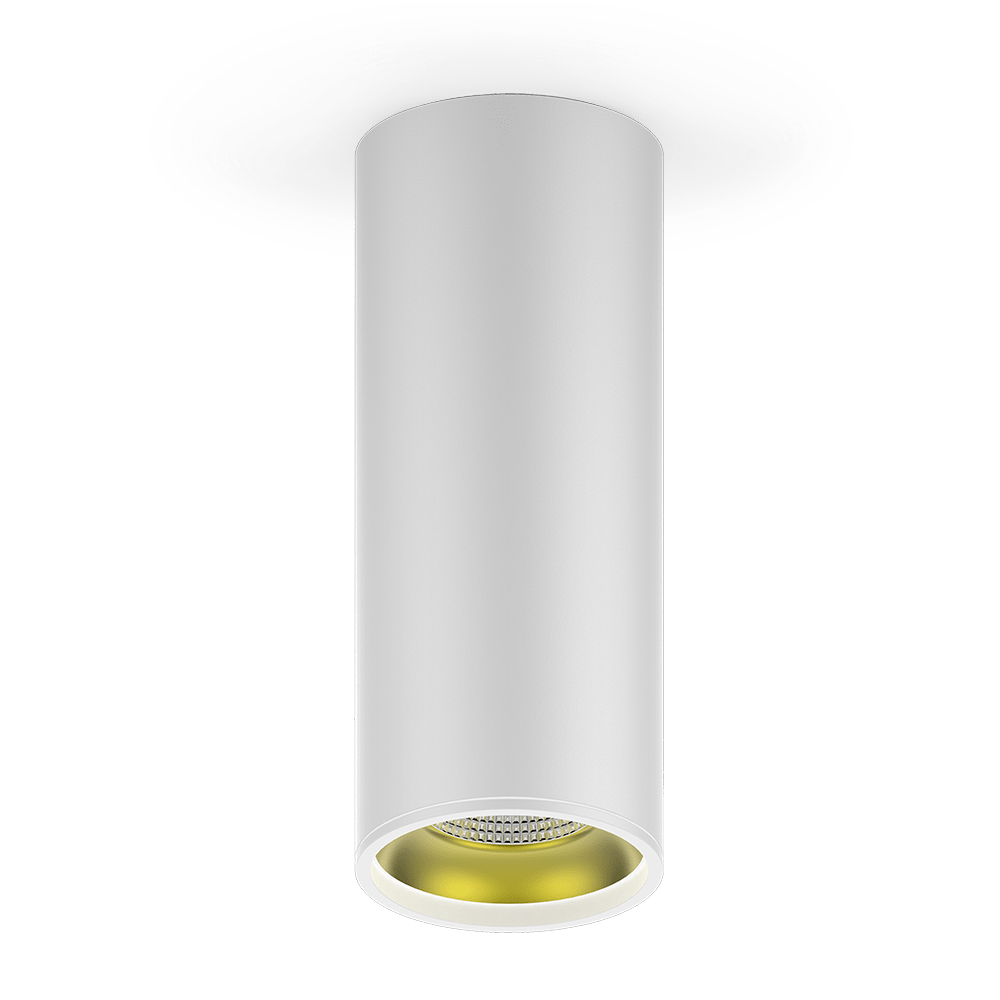LED светильник накладной HD012 12W (белый золото) 3000K 79x200,900лм,1/30