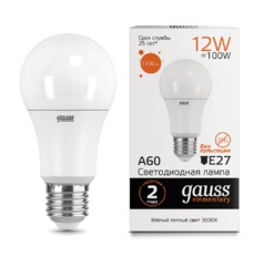 Лампа Gauss LED Elementary A60 12W E27 1130lm 3000K
