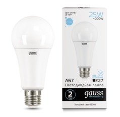 Лампа Gauss LED Elementary A67 25W E27 2150lm 6500K