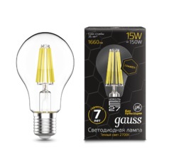 Лампа Gauss LED Filament Graphene A60 E27 15W 1660lm 2700К