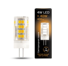 Лампа Gauss LED G4 AC185-265V 4W 400lm2700K керамика 1/10/200