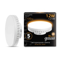 Лампа Gauss LED GX70 12W 1000lm AC150-265V 2700K