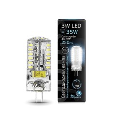 Лампа Gauss LED G4 12V 3W 240lm 4100K силикон 1/20/200