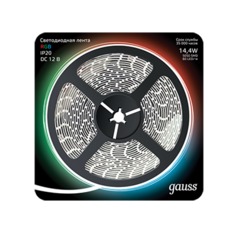 Светодиодная лента LED 5050/60-SMD 14.4W 12V DC RGB (блистер 5м)
