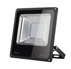 Прожектор светодиодный Gauss LED 70W 4600lm IP65 6500К черный