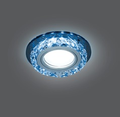 Светильник Gauss Backlight BL042 Кругл. Черный/Кристалл/Хром, Gu5.3, LED 4100K 1/40