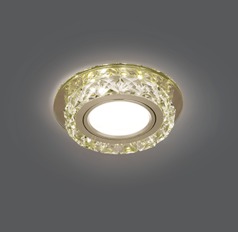 Светильник Gauss Backlight BL043 Кругл. Шампань/Кристалл/Хром, Gu5.3, LED 2700K 1/40
