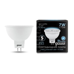 Лампа Gauss LED MR16 GU5.3 7W 630lm 4100K