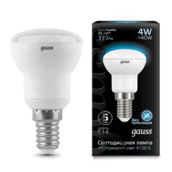 Лампа Gauss LED R39 E14 4W 370lm 4100K