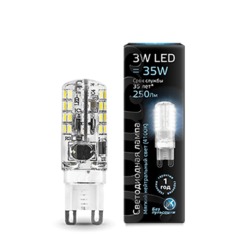 Лампа Gauss LED G9 AC150-265V 3W 240lm 4100K силикон 1/10/200