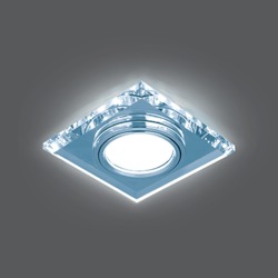 Светильник Gauss Backlight BL062 Квадрат. Кристалл/Хром, Gu5.3, LED 4100K 1/40