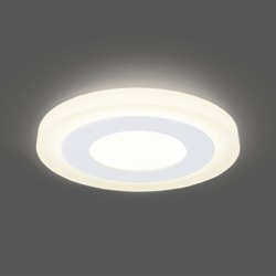 Светильник Gauss Backlight BL114 Кругл. 3+3W, LED 3000K, 350лм,105х31мм,Ø85 1/40