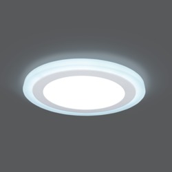 Светильник Gauss Backlight BL119 Кругл. 12+4W, LED 4000K, 960лм,190х31мм,Ø170, 1/20